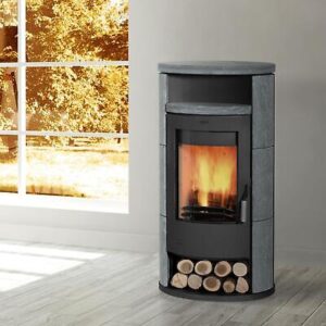 Alicante Fireplace Soapstone Stove 8 kW - Gray (K1263)